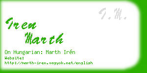 iren marth business card